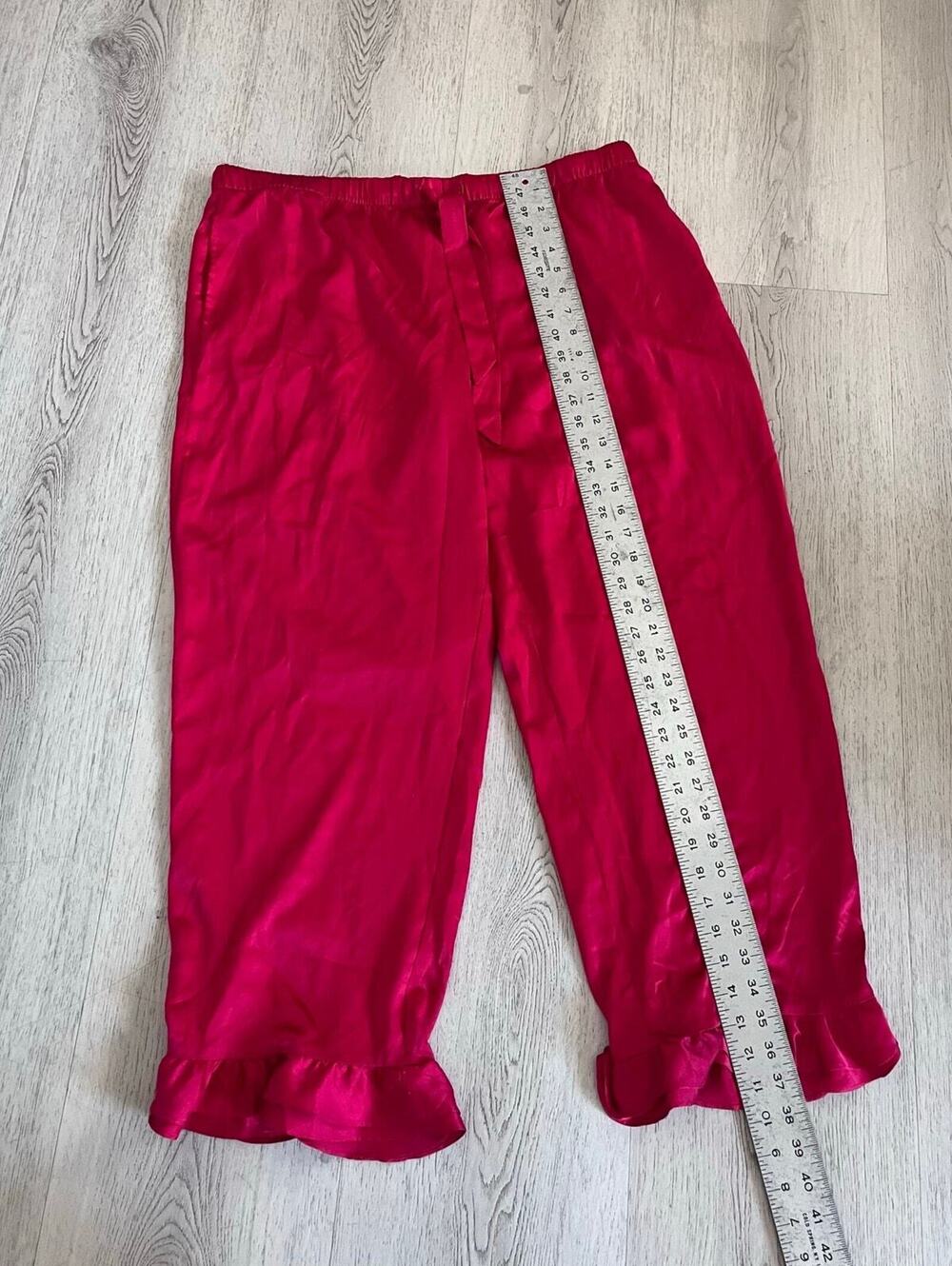 Victoria’s Secret Red Satin Sleep Lounge Pants – XL - Picture 6 of 9